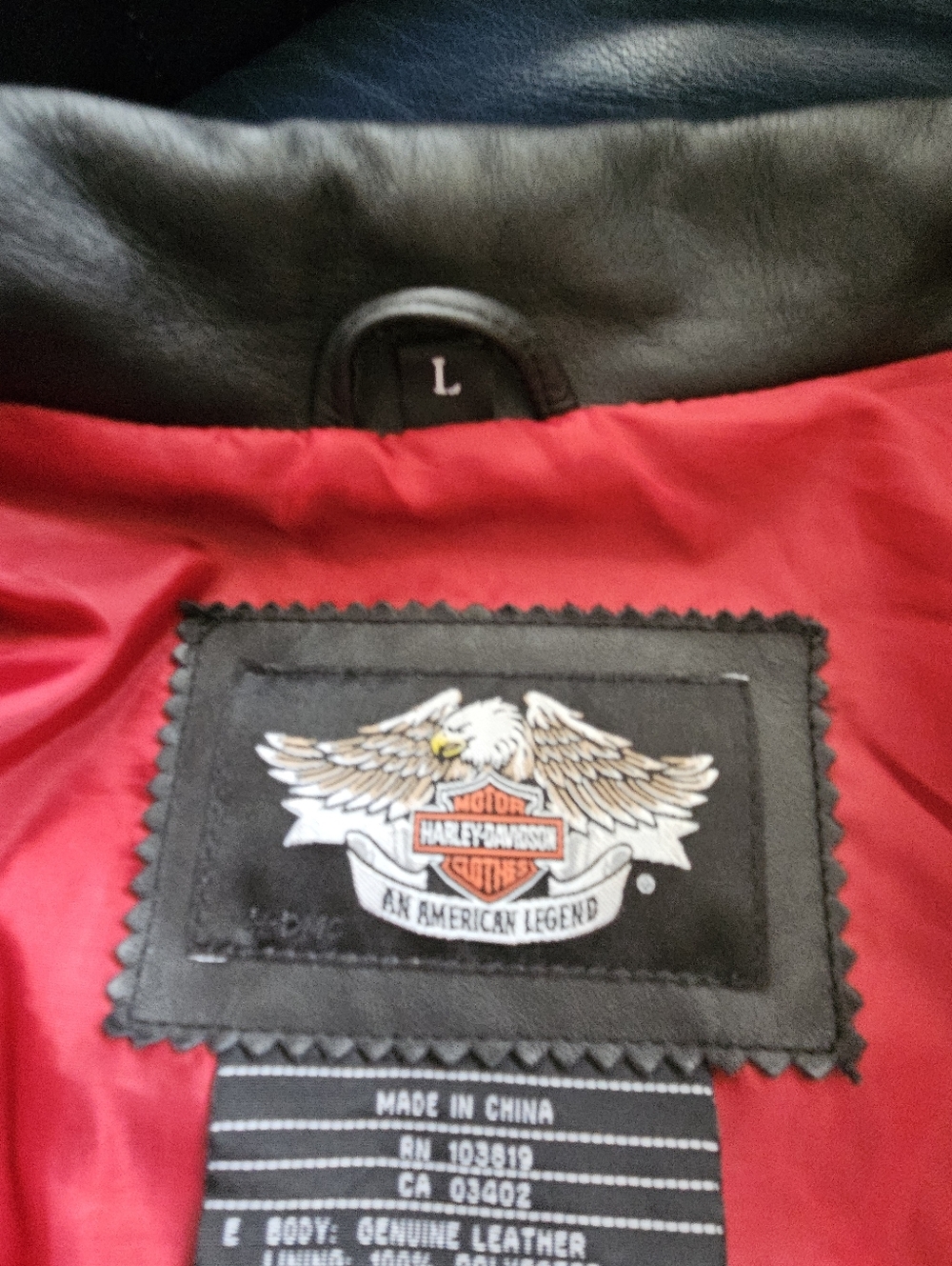 Harley-Davidson Studded Leather Jacket | Embroidered Back Logo | Moto Style - Picture 4 of 12